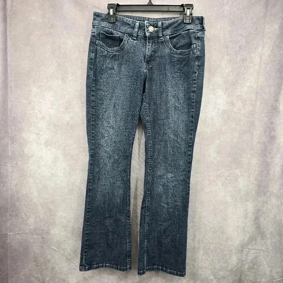 Riders by Lee Mid Rise Boot Cut Blue Jeans Size 8 - Picture 1 of 8